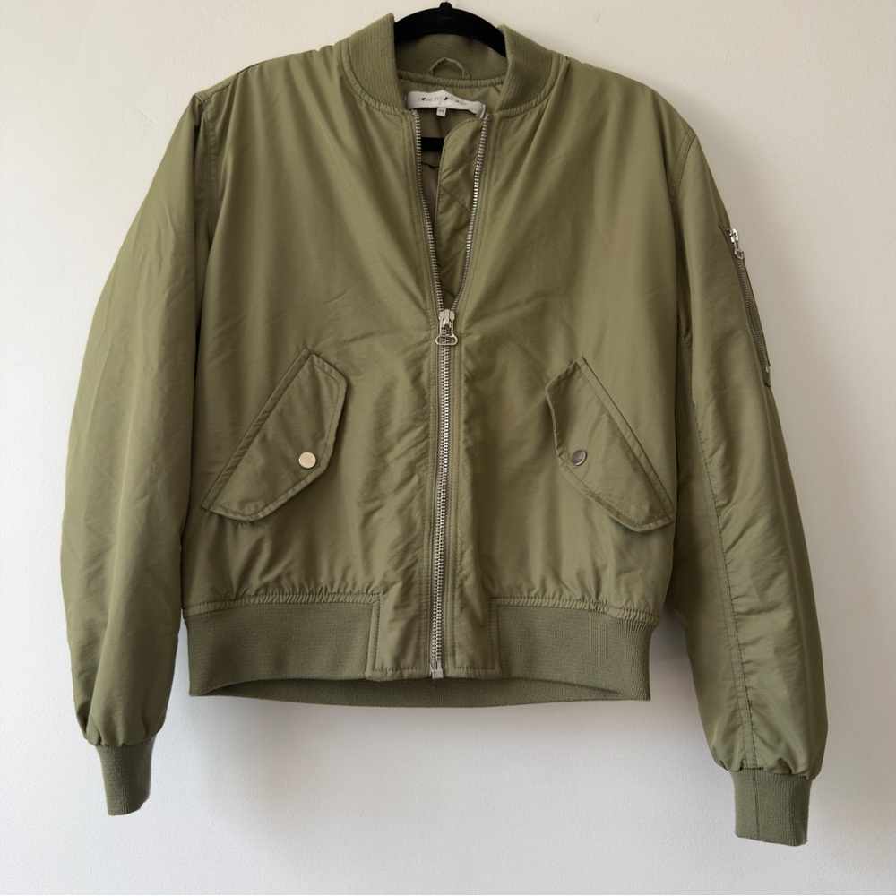Olive Green Bomber Jacket Light Before Dark - Women‎